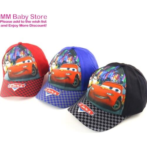 2021 SpiderMan Cars Cartoon Kids Hat Boys Girls Baseball Caps Cute Net Baseball Hat Cartoon Hat Sun Shading Hat 2-8Y