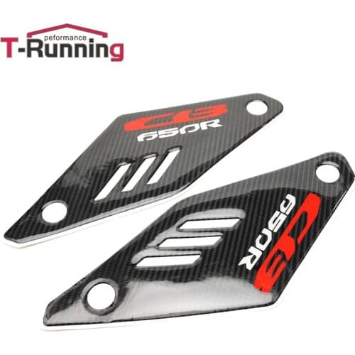 3D Printing Carbon Fiber Side Decals Tank Pad Gas Oil Sticker Motorcycles Decoration Accessories For cb650r CB 650R 2018-2020