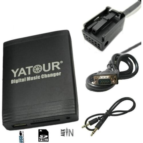 Yatour USB SD AUX Adapter Music For RD4 Citroen Peugeot RT3 RT4 Can-bus MP3 CD Changer Player Radio