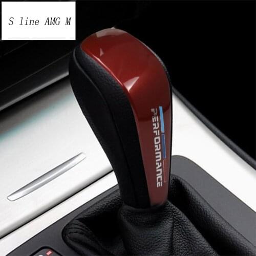Auto Accessories Interior Modification ABS Gear Shift decoration Cover Car Stickers Trim For BMW 1 3 Series E87 E90 Car Styling