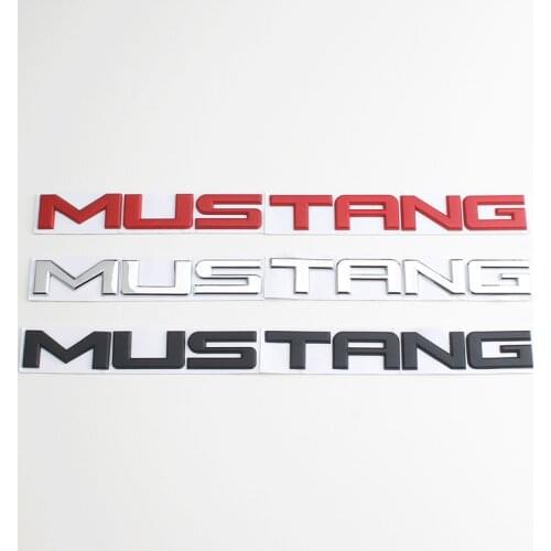 Car 3d Sticker For Ford Mustang GT Front Bonnet Emblem Rear Trunk Tailgate Logo Letter Decal