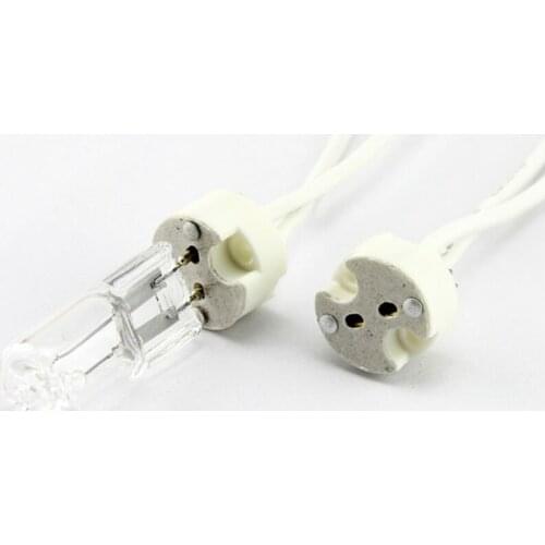 20pcs/lot MR16 Lamp Base Holder 10cm 15cm 20cm Length GU5.3 MR11 LED light Socket base Ceramic Wire Connector