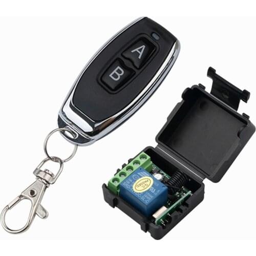 DC 12V RF Transmitter 433 Mhz Remote Controls Switch Wireless Remote Control & 1CH Relay Receiver Module
