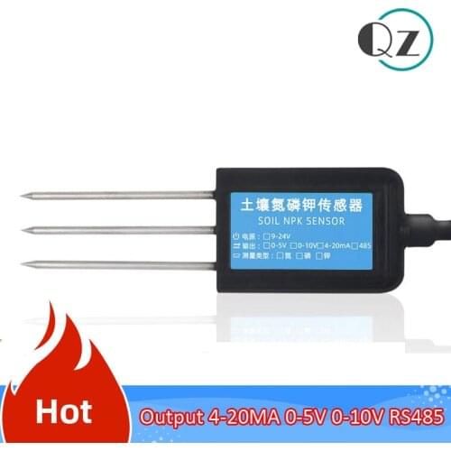 Soil NPK SENSOR Soil Nitrogen and Phosphorus Tester 0-1999mg / kg Fertility Soil Fertilizer Nutrient Organic Testing Detector 5V