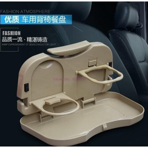 By DHL or Fedex 50pcs Folding Auto Car Back Seat Table Drink Food Cup Tray Holder Stand Desk hot selling
