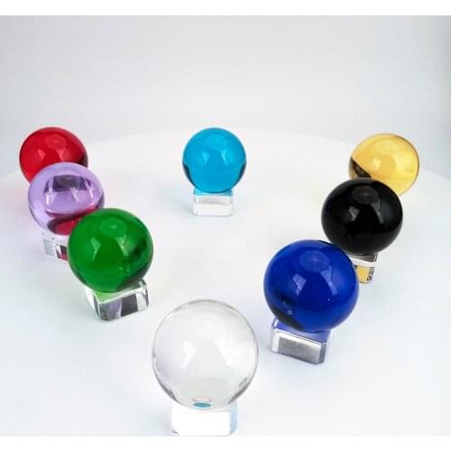 1 Piece k9 Crystal Ball Asian Rare Magic Healing Sphere with Free Stand Glass Craft 80mm Fengshui for Decoration
