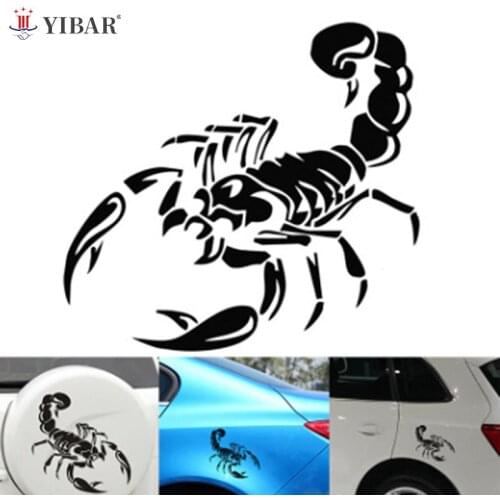 Personality Scorpion Car Sticker And Decals Reflective Laser Car Styling 3D Stickers Waterproof Sunscreen