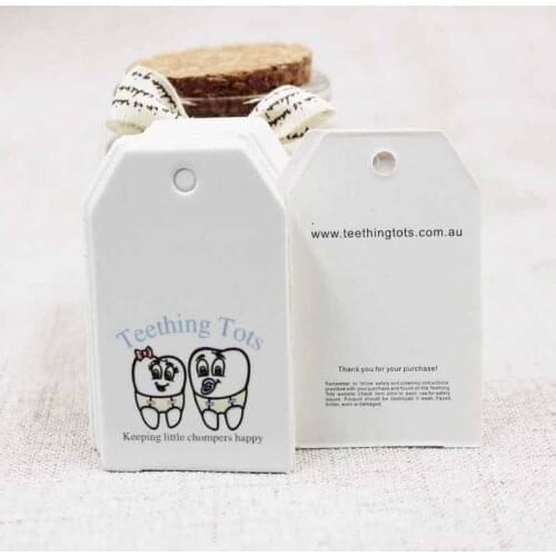 Custom logo small cute shape two sides print products brand tag luggage hang tag with customized logo 5*3cm 1000pcs per lot