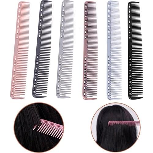 Men Women stainless steel Cutting Comb Hair Hairdressing & Barbers Salon Combs Anti-static Professional Barbers Hairbrush