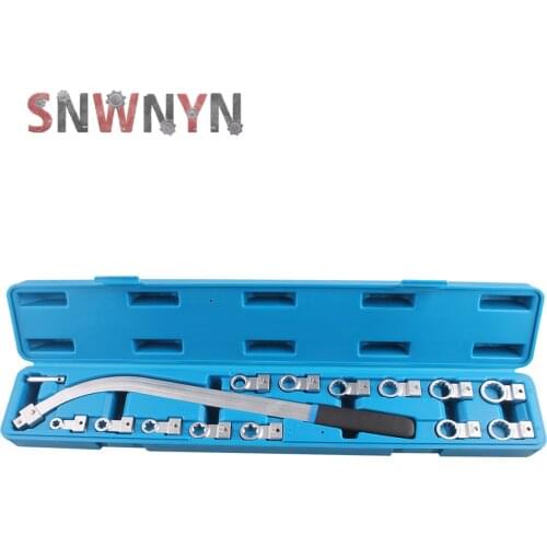 15pcs/set 12-19mm Auxiliary Timing Belt Tensioner Pulley Wrench Set