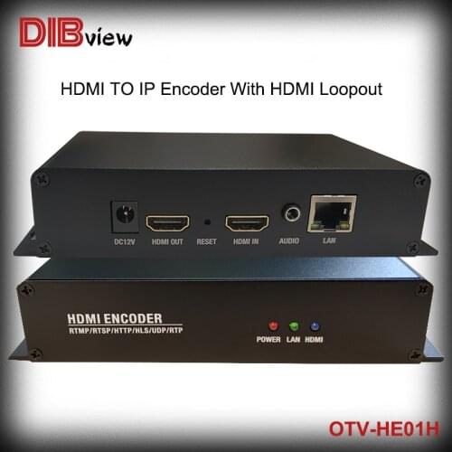 OTV-HE01H HDMI HD RTMP SRT HTTP HLS UDP Facebook Youtube Video RTMPS Streaming Encoder With HDMI Loopout