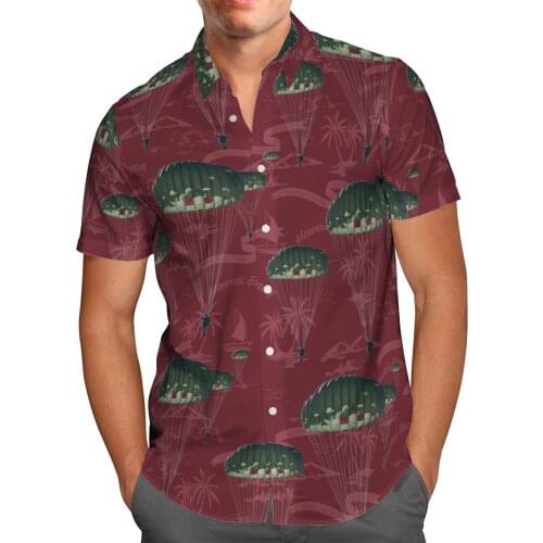 Parachute 3D Beach Hawaii Summer 2021 Shirt Short Sleeve Shirt Streetwear Oversized 5XL Camisas De Hombre Blusa Masculina-23