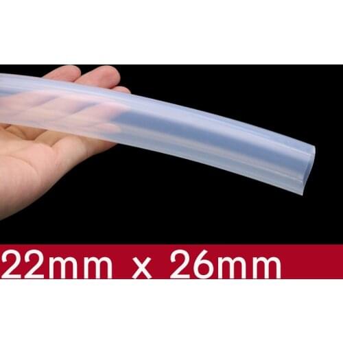 Transparent Flexible Silicone Tube ID 22mm x 26mm OD Food Grade Non-toxic Drink Water Rubber Hose Milk Beer Soft Pipe Connect