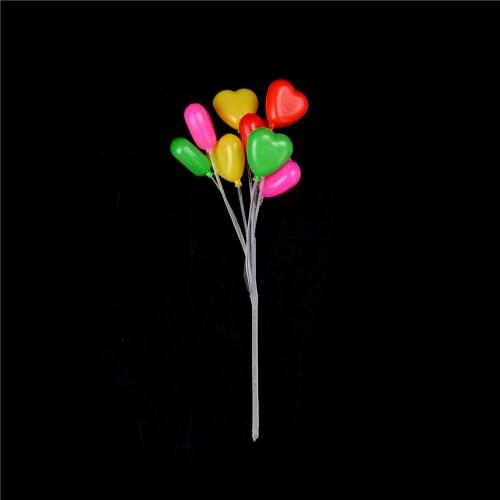 Garden Ornament Mini Heart-Shaped Balloon Fairy Dollhouse Miniature Decor Gift