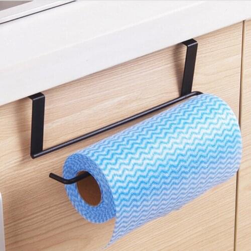 Kitchen Bathroom Tissue Rack Home Under Cupboard Shelf Paper Towel Tissues Roll Holder Hanger Storage Organizer