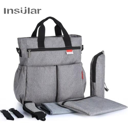 Insular Mommy Diaper Bag for baby care Mother Travel Nappy Bags Waterproof Mummy Changing Bag Multifunctional Stroller Bag YXL11