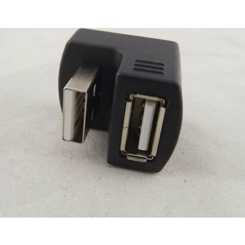 1pcs USB 2.0 180 Degree Angle A Male to Female Extension Converter Adapter Connector