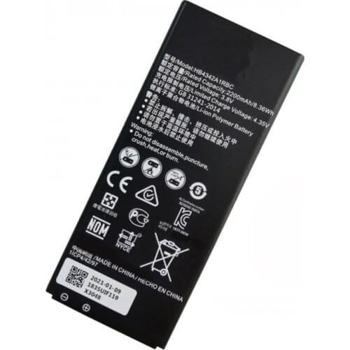 1x 2200mAh HB4342A1RBC Replacement Battery For Huawei Y5II Y5 II 2 Ascend 5+ Y6 Honor 4A SCL-TL00 Honor 5A LYO-L21 Batteries