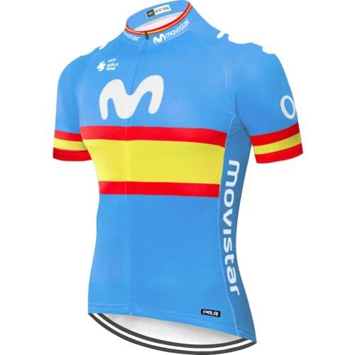 2020 movistar Cycling Jersey Summer Racing Cycling Clothing Ropa Ciclismo Short Sleeve mtb Bike Jersey Shirt Maillot Ciclismo