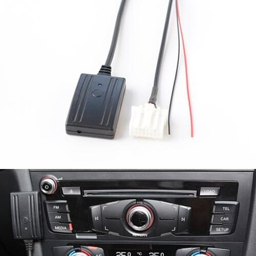 Car Bluetooth Microphone Phone Call Handsfree Kit Music AUX-IN Audio Adapter For Toyota Corolla Camry Highlander