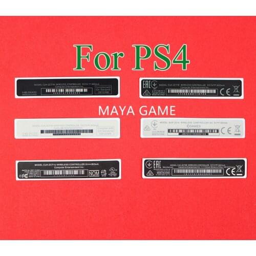 For Playstation 4 PS4 Controller housing Shell Slim Black Back Mark Tag Paste Sticker Label Seals OEM 500pcs/lot