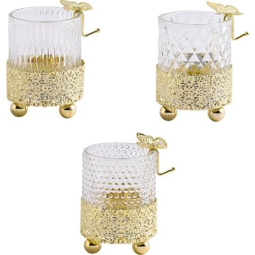 European Wedding Glass Candle Holder Tea Light Candlestick Candleholder Table Centerpiece Engagement Dinner Event Decor