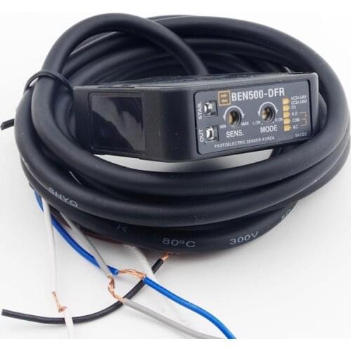 500mm 12-240V NPN N/O N/C BEN500-DFR Photoelectric Switch Proximity Sensor