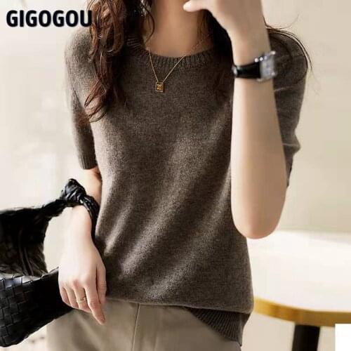 GIGOGOU Women's Loose T-Shirts