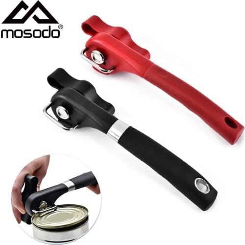 Stainless Steel Can Opener Multifunctional Safety Side Cut Bottle Opener Hand-held Manual Fruit Can Knife Kitchen Tool