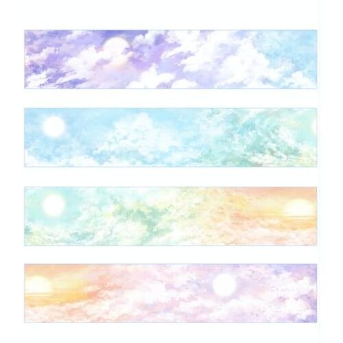5cmx5m Colorful Sky Bright Sky Masking Tape