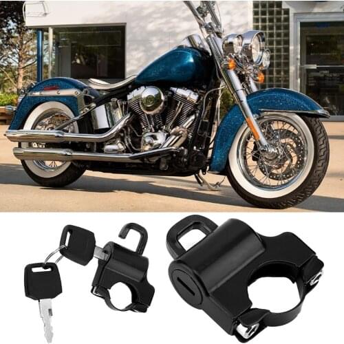 Motorcycle Helmet Security Lock Keys Padlock Universal Security Locks For Motorcycle 22mm Handlebar
