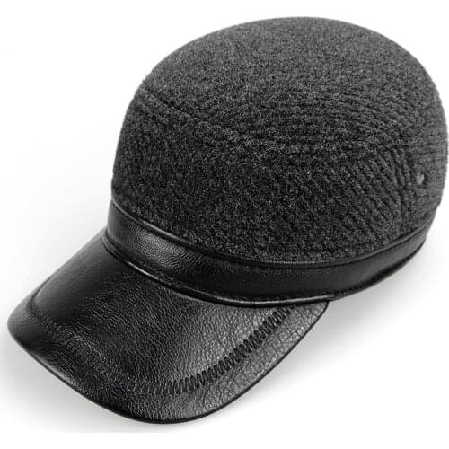 Wool Blend Mens Baseball Cap Bone Casquette Womens Hats Herringbone Dad Hat for Spring Autumn Winter New Year Gift B-7237