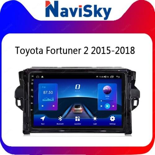 NaviSky Android 1din GPS Navigation For Toyota Fortuner 2 2015 2016 2017 2018 Android Stereo Multimedia Radio BT SWC RDS