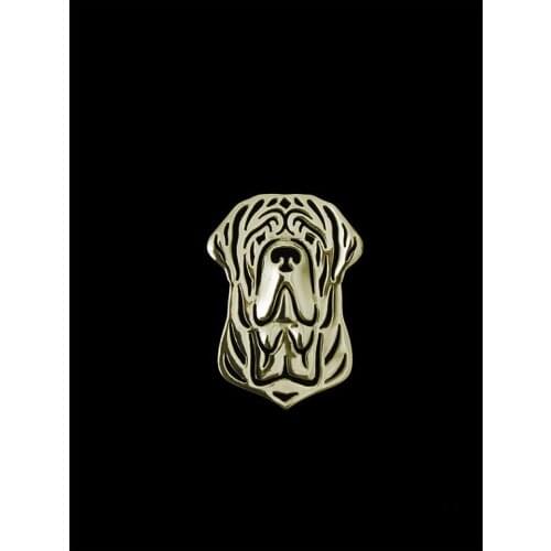Trendy personalized Neapolitan Mastiff vintage brooch plate silver fashion jewelry