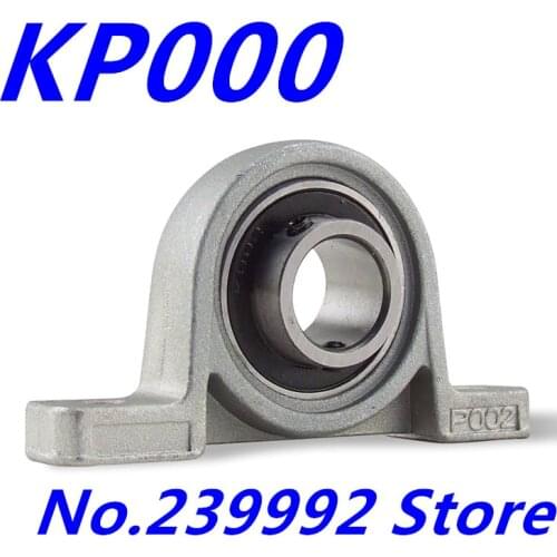 4pcs 10mm KP000 kirksite bearing insert bearing shaft support Spherical roller zinc alloy mounted bearings pillow block housing