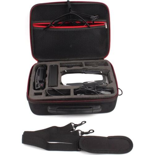 SUNNYLIFE Portable Handheld Carrying Storage Case Box Single Shoulder Bag with Strap for DJI Mavic Air Drone Accessories Black