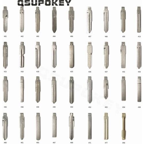 QSUPOKEY 100pcs/lot KD Key Blade For Mini KD900 B Series NB Series Keydiy Remote Control Metal BLADE Flip SIP22 HU66 FO21