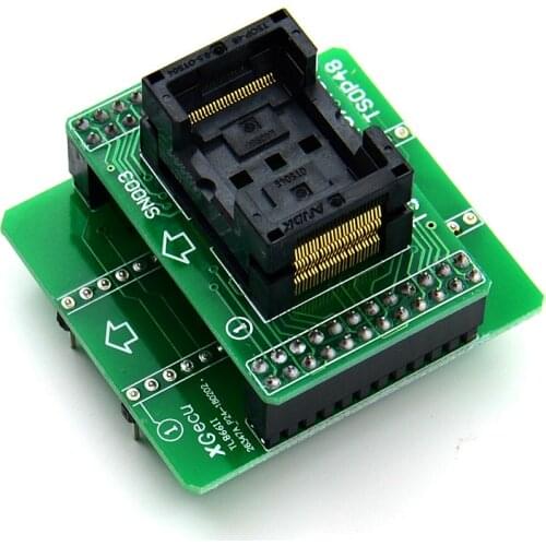 1pcs TSOP32/40/48 Socket Adapter for TL866II Plus Programmer 1G-8G IC Test Gold Plating Contact Pitch 0.5mm