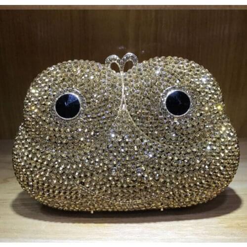 Sac soiree pochette marque xiyuan Ladies Evening Bags Crystal Clutches Luxury Women Clutch Female Wedding Bag Party Purse red