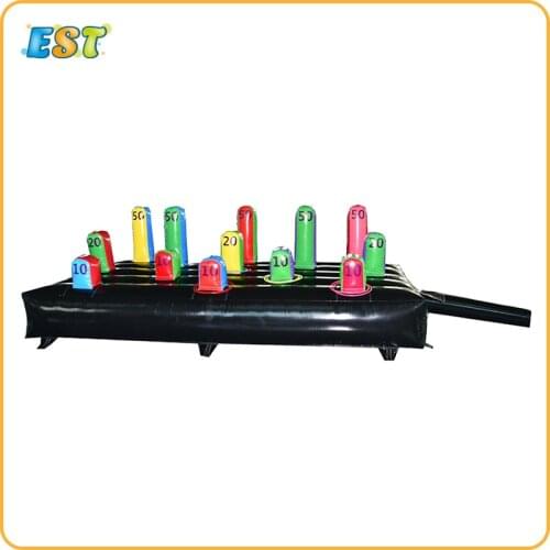 Garden games inflatable cactus ring toss carnival interactive inflatable throwing game for sale