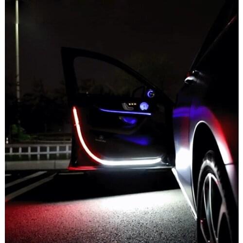 NEW 144 LEDs Car Door Opening Warning Lights Silicone design Strobe Flashing Anti Rear-end Collision Safety Lamps for bmw e60 x5