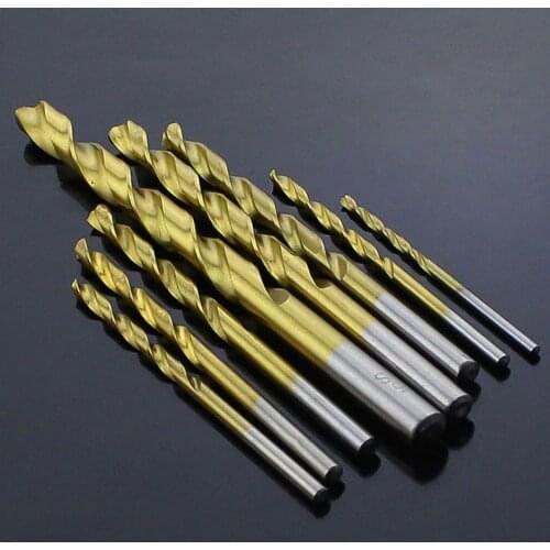3.8mm 3.9mm 4mm 4.1mm 4.2mm 4.3mm 4.4mm High Speed Steel HSS Titanium Coated Metal Wood Plastic Straight Shank Twist Drill Bit