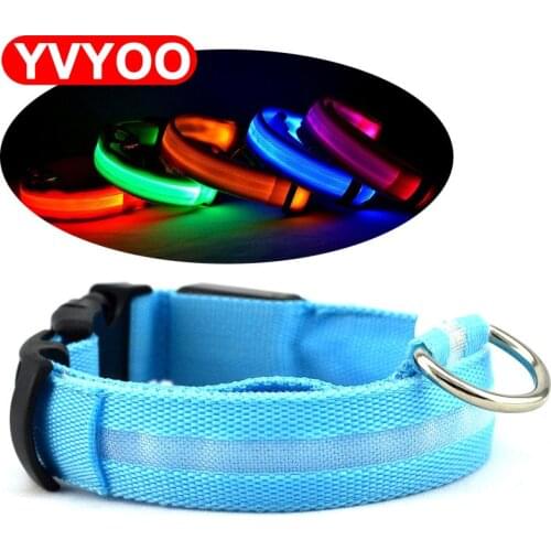 LED Night Flashing Glowing Pet dog Collar, Pet Collar Luminous for Dogs Cats Dog Accessories Dog Supplies