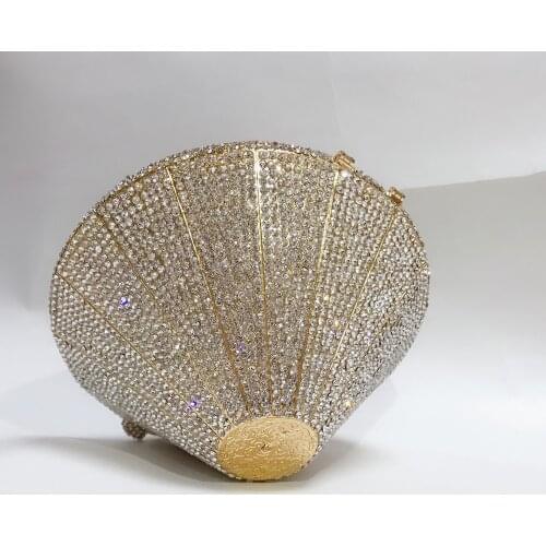 XIYUAN New Designer Evening Bag Crystal Women Clutches Purse Wedding Bride Bag Indian Evening Handbag Party bag Clutches handbag