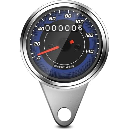1pc 140 km/h Universal Motorcycle Odometer Speedometer with indication needle metal shell fit for most motorcycles of DC 12V