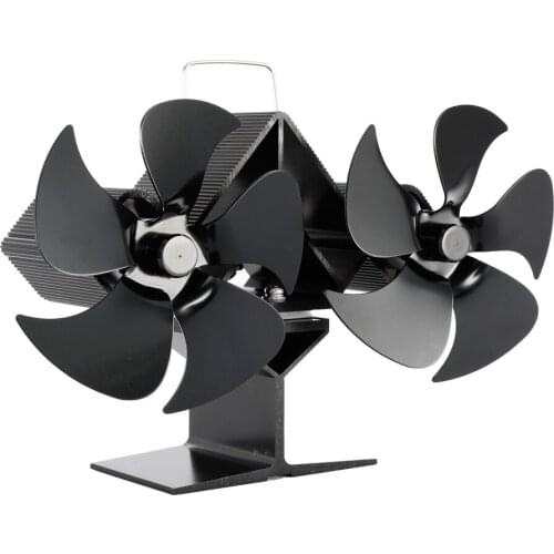 10 Blade Heat Powered Stove Fan Double-ended Fireplace Fan Eco Friendly Ultra-quiet Fan Efficient Heat Distribution камин
