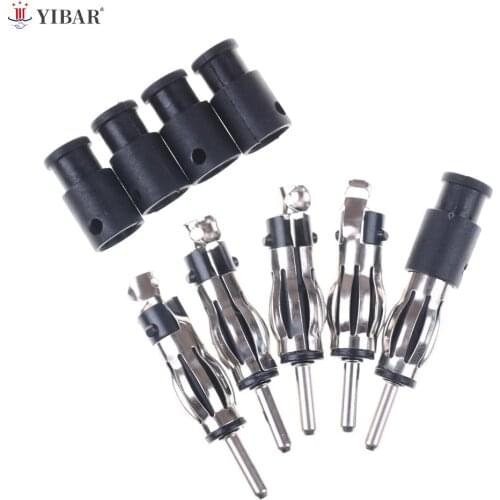 5pcs Male Car CD Radio Aerial Antenna Plug Adapter Plastic Handle Connector