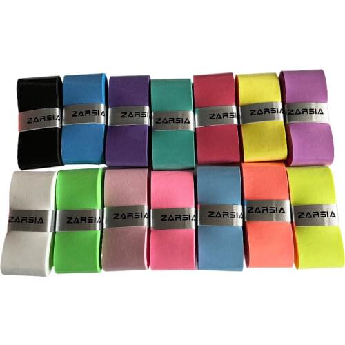 1 pc Retail ZARSIA Super thin 0.60mm PU soft tennis overgrip ,tacky sticky badminton racket over grip