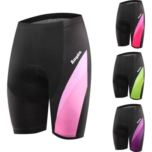 Aogda 2019 Womens Cycling Shorts With 3D Padded Quick Dry Mtb Road Bicycle Shorts Summer Bike Shorts