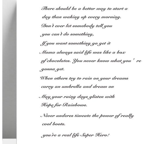 AZSG Positive/Struggling Word Clear Stamps For DIY Scrapbooking/Card Making/Album Decorative Silicone Stamp Crafts